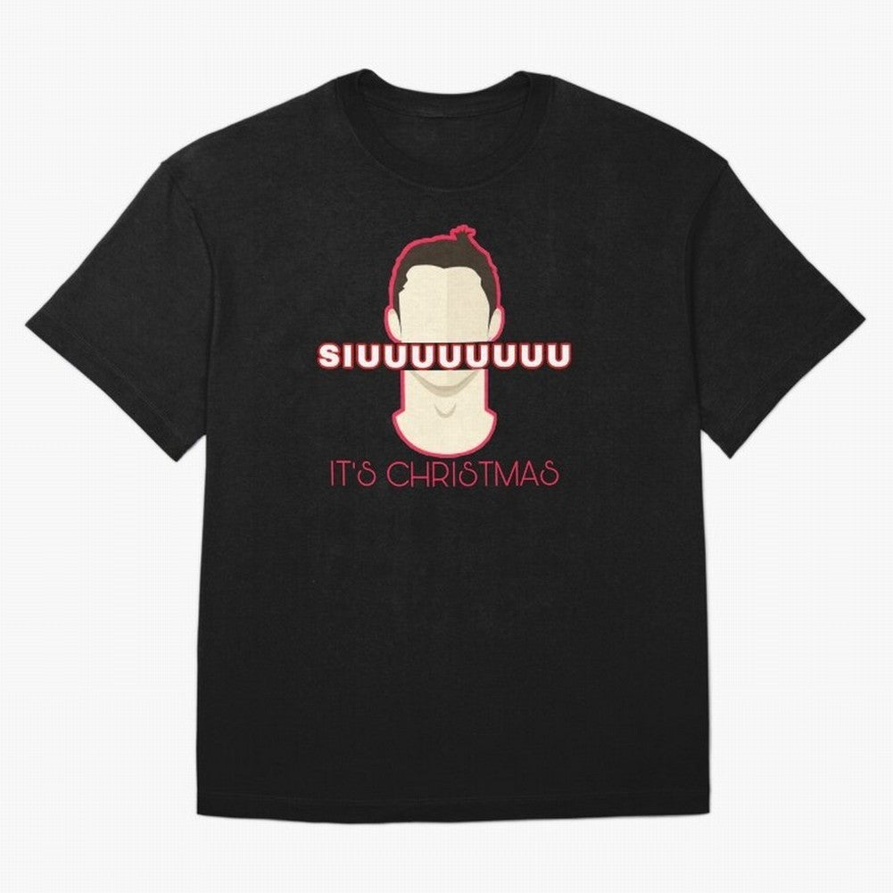 Siuuu it¡¯s Christmas CR7 funnu Oversized T-Shirt Step into Global Football Passion for FIFA World Cup 2026 USA Canada Mexico, Highlighting Cristiano Ronaldo, Haaland and CR7, Argentina, France and Brazil, Football History, Final Match Energy,