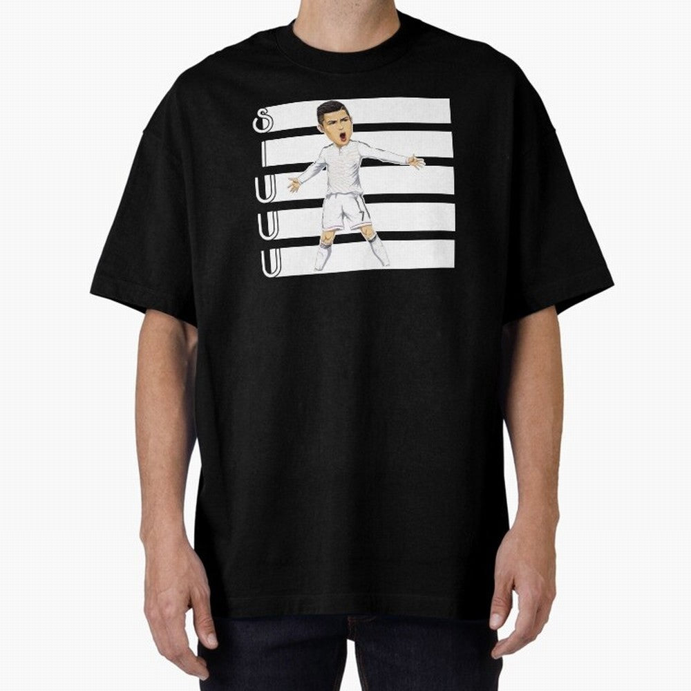 Siuuu Cristiano ronaldo goal Oversized T-Shirt Show Up for the Glory of FIFA World Cup 2026 Group Stage Spirit, Made for France and Portugal, Messi, Neymar and Mbappe, Championship Spirit, Famous Goals, Roaring Crowds and International Football
