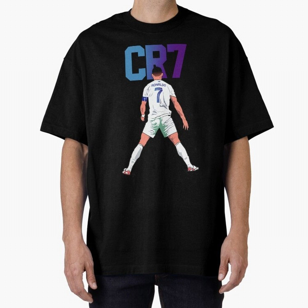 CR7 Oversized T-Shirt Make Every Match About the FIFA World Cup 2026 Group Stage Journey through Messi, CR7 and Mbappe Highlights, France and Portugal Pride, Vintage Soccer Flavor, Modern Football Stars, National Flags and Final Night Emotion;