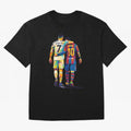 Cristiano Ronaldo & Messi Oversized T-Shirt Show Fan Pride Across FIFA World Cup 2026 Spirit, Capturing Netherlands, Messi, Neymar and Mbappe, Vintage Soccer Flavor, Modern Football Stars, National Flags and Final Night Emotion; Perfect for People