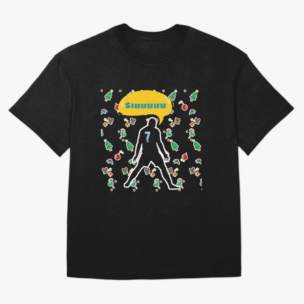 Siuuu christmas CR7 Oversized T-Shirt Bring International Match Energy to FIFA World Cup 2026 Celebrating CR7, England Energy, Football History, Final Match Energy, Crowd Noise and Once in a Lifetime Moments; Made for Die Hard Supporters, Soccer