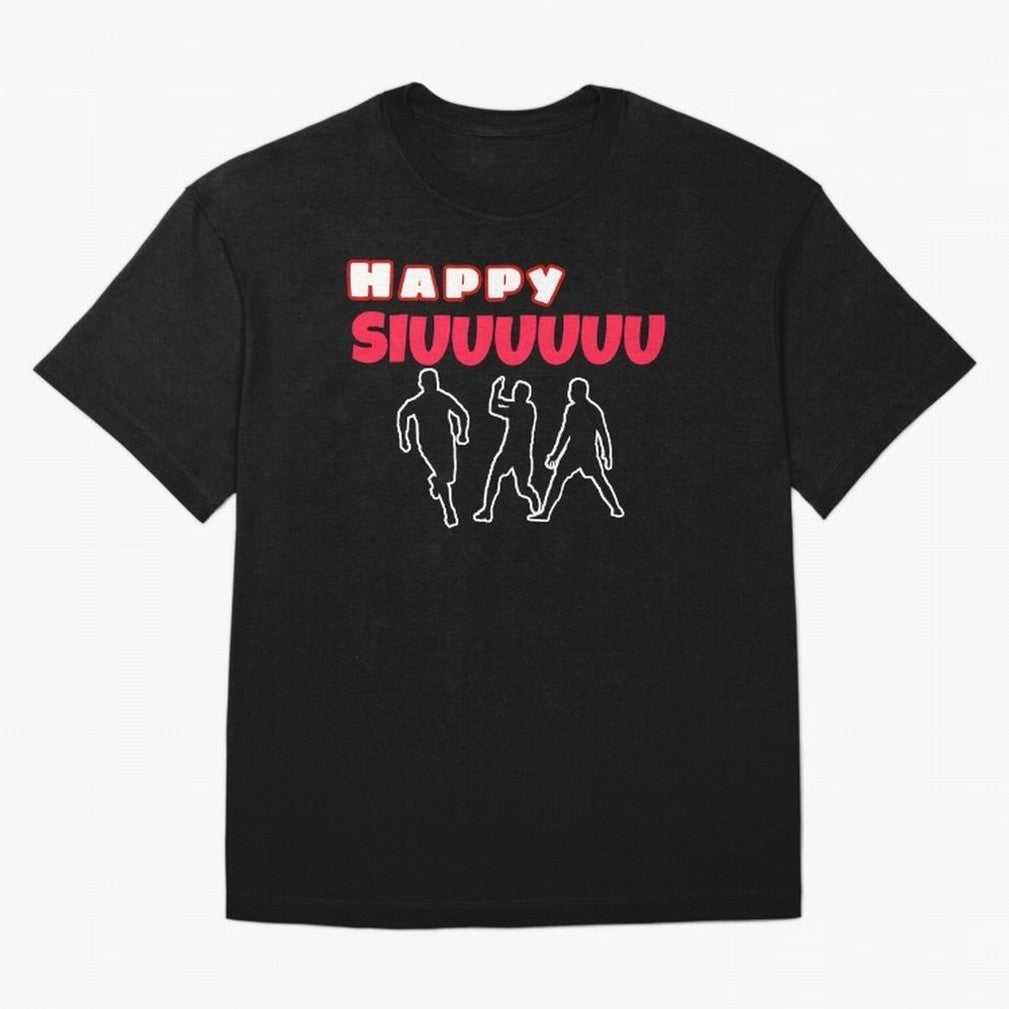 Happy siuuu CR7 goal Oversized T-Shirt Remember Iconic Moments from Global Football Passion for FIFA World Cup 2026, Featuring Cristiano Ronaldo, Haaland and CR7, England, Stadium Chants, National Pride, Trophy Dreams and Unforgettable Football