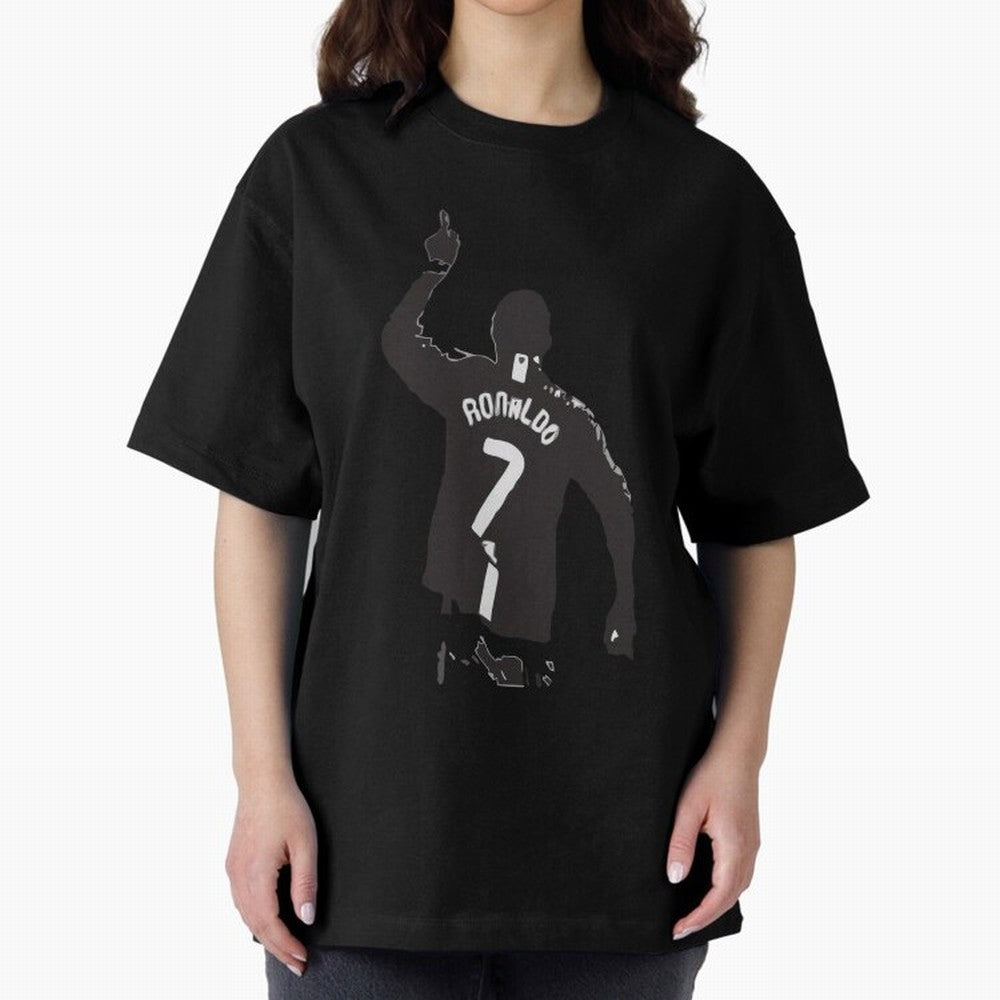 Cristiano Ronaldo 1 Oversized T-Shirt Celebrate National Team Dreams in FIFA World Cup 2026 Group Stage Spirit, Made for Portugal, Spain and Germany, Messi and Cristiano Ronaldo, Championship Spirit, Famous Goals, Roaring Crowds and International