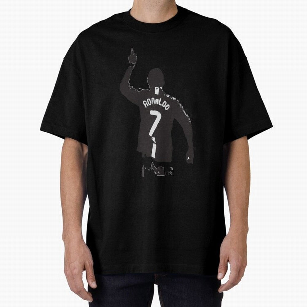 Cristiano Ronaldo 1 Oversized T-Shirt Celebrate National Team Dreams in FIFA World Cup 2026 Group Stage Spirit, Made for Portugal, Spain and Germany, Messi and Cristiano Ronaldo, Championship Spirit, Famous Goals, Roaring Crowds and International