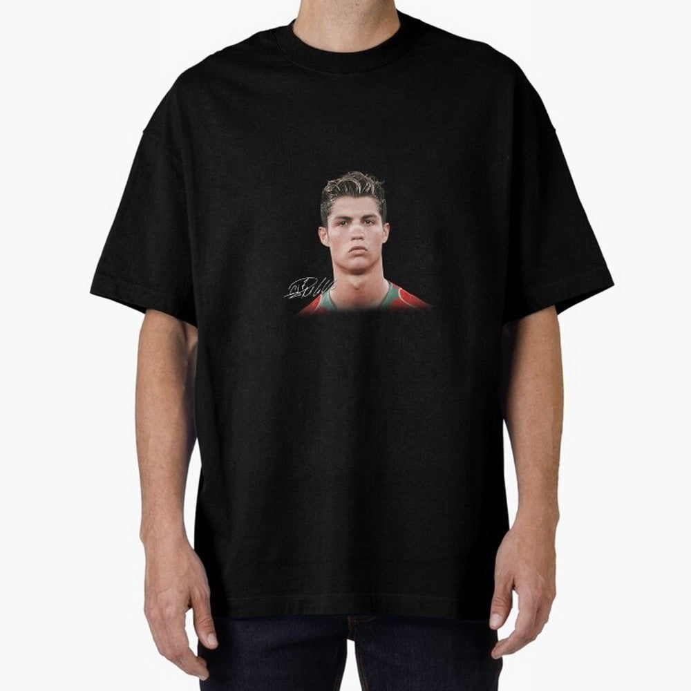 Cristiano Ronaldo Big Face Young Ronaldo Oversized T-Shirt Make Game Day About the FIFA World Cup 2026 Journey through Cristiano Ronaldo, Haaland and CR7 Highlights, England, France and Netherlands Pride, Champion Mindset, Group Stage Buzz,