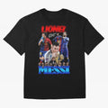 Lionel Messi GOAT: Barcelona & Argentina Oversized T-Shirt Carry the Dream of FIFA World Cup 2026 Spirit, Inspired by France, CR7, Football History, Final Match Energy, Crowd Noise and Once in a Lifetime Moments; Ideal for Fans Who Follow Messi,