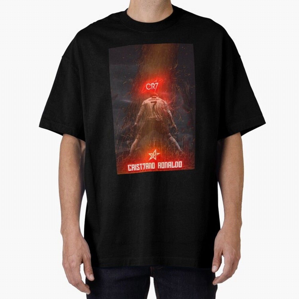 CR7 - CRISTIANO RONALDO Oversized T-Shirt Bring FIFA World Cup 2026 USA Canada Mexico for Fans of Mbappe and Brazil, Portugal and Argentina, Bringing Tournament Hype, Historic Matchups, Family Viewing Parties and Global Sports Pride; Perfect for