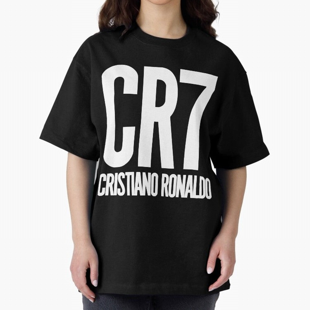 CR7 Cristiano Ronaldo Oversized T-Shirt Step into Match Day Hype around FIFA World Cup 2026 Group Stage, CR7 and Messi, Spain and Netherlands, Sports Nostalgia, International Competition, Famous Players and Unforgettable Victories; Built for