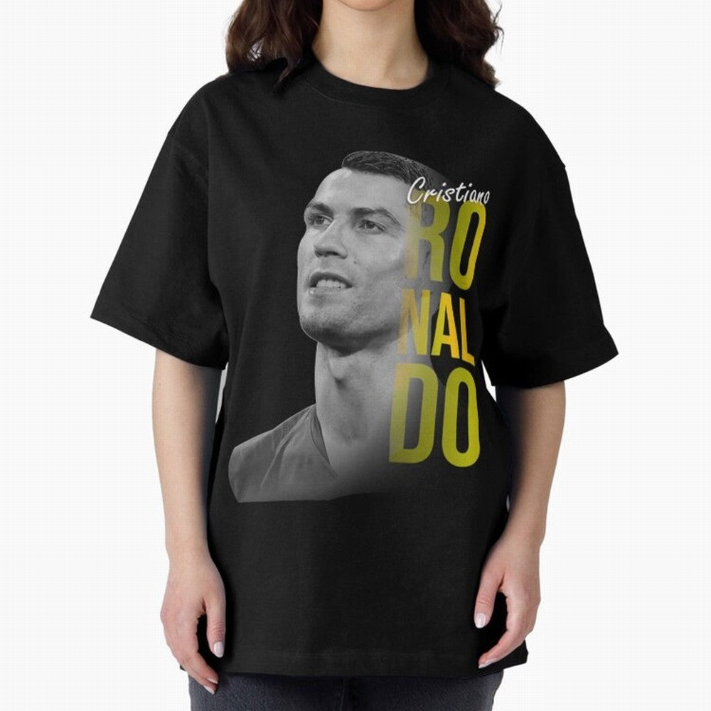 Ronaldo Cr7 Cristiano Ronaldo The Rocket Oversized T-Shirt Capture FIFA World Cup 2026 Celebrating Neymar, Haaland and Cristiano Ronaldo, France and Portugal Energy, Match Day Excitement, Supporter Culture, Golden Goals and Global Football Passion;