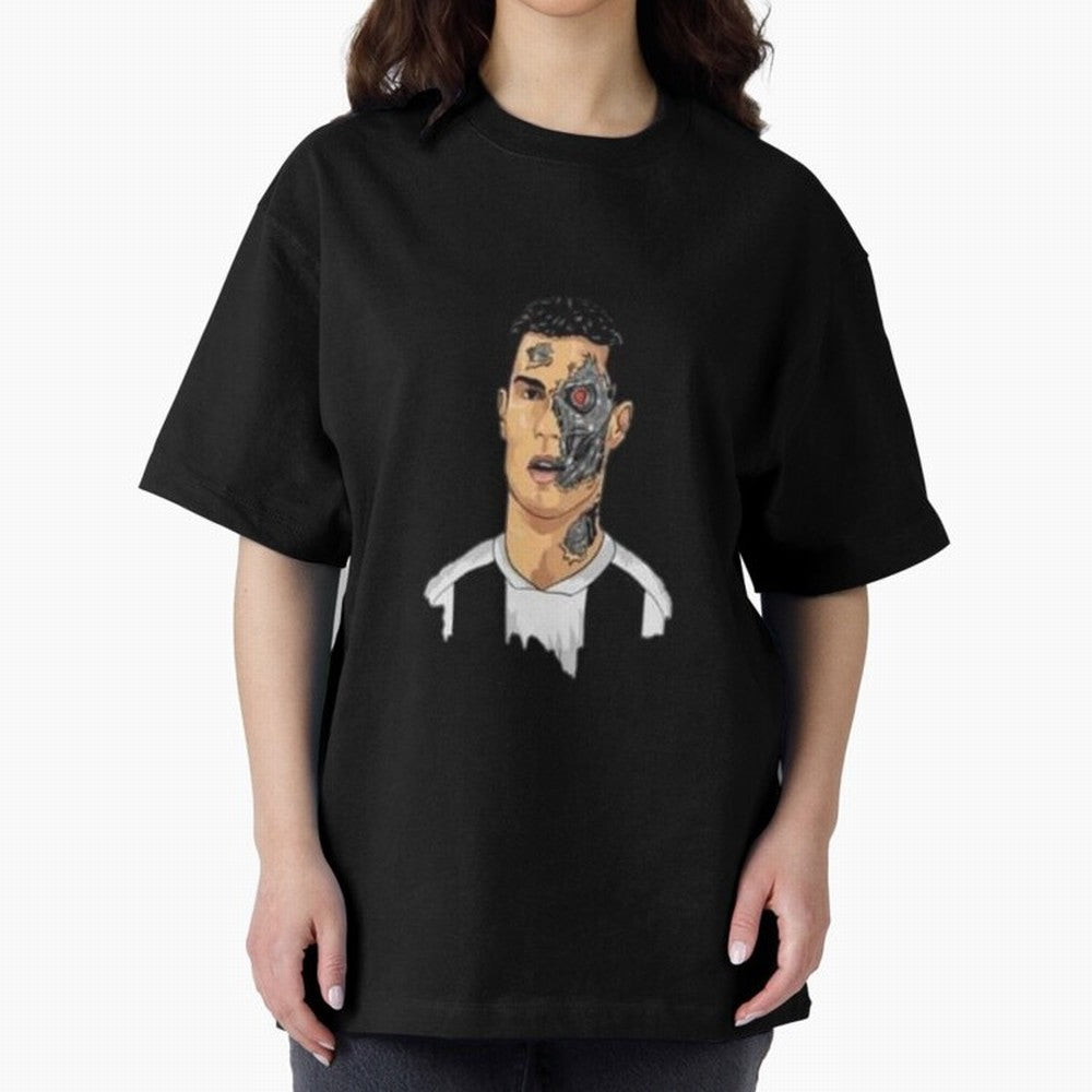 Cristiano Ronaldo isn't a Human Oversized T-Shirt Show Support during the FIFA World Cup 2026 Journey through Haaland Highlights, Argentina and Brazil Pride, Vintage Soccer Flavor, Modern Football Stars, National Flags and Final Night Emotion;