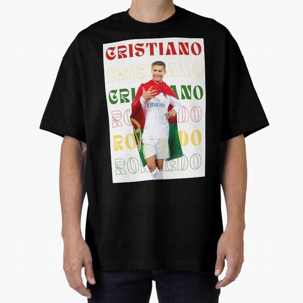 Cristiano Ronaldo designs Oversized T-Shirt Show Your Tournament Heart for FIFA World Cup 2026 Group Stage Spirit, with England and Germany, Messi and Cristiano Ronaldo, Classic Soccer Heritage, Championship Pressure, Fan Loyalty and International
