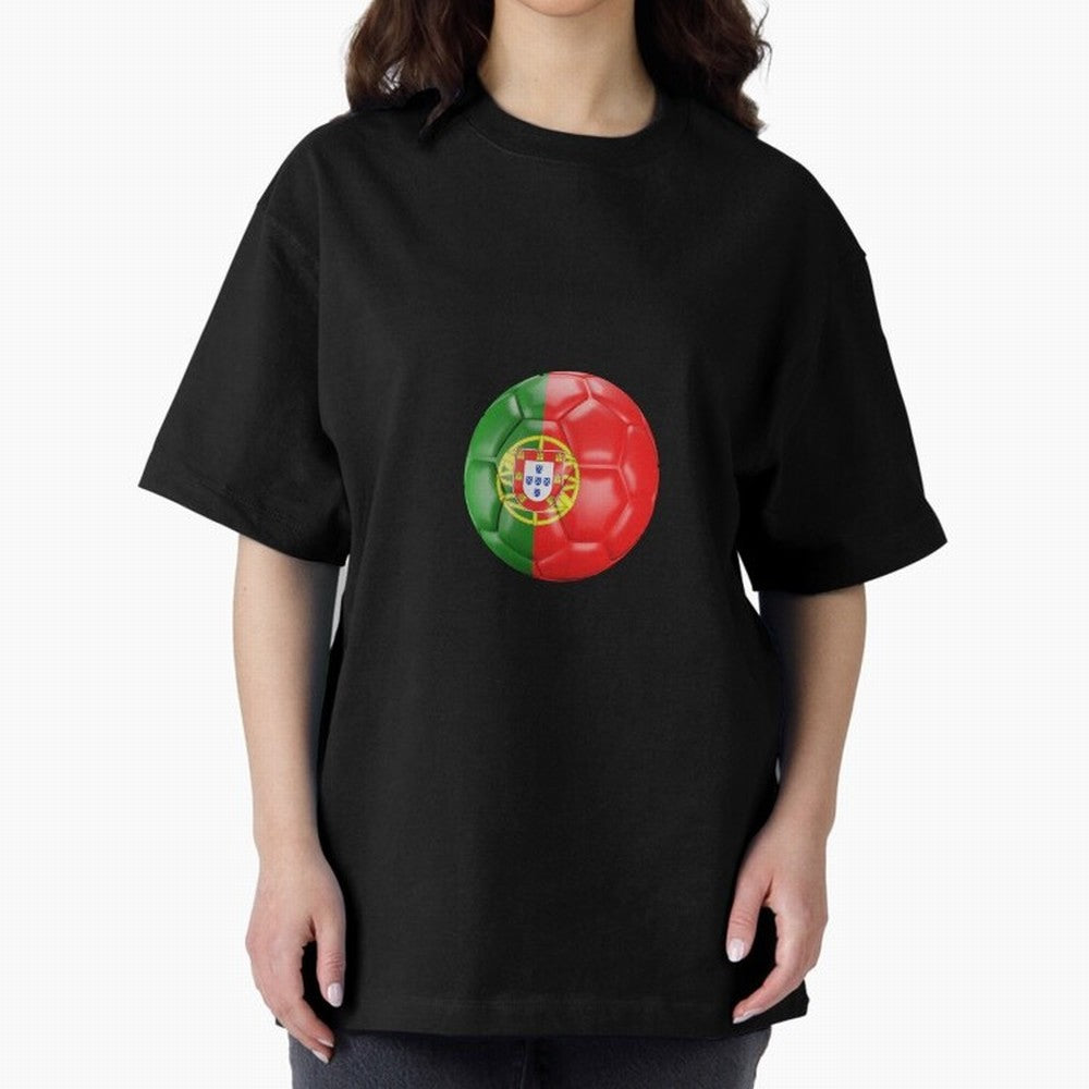 Portugal Oversized T-Shirt Enjoy Global Football Passion for FIFA World Cup 2026 USA Canada Mexico, with Messi, France, Football Passion, Legendary Performances, Festival Vibes and Supporter Community; Built for Supporters Chasing Trophy Dreams,