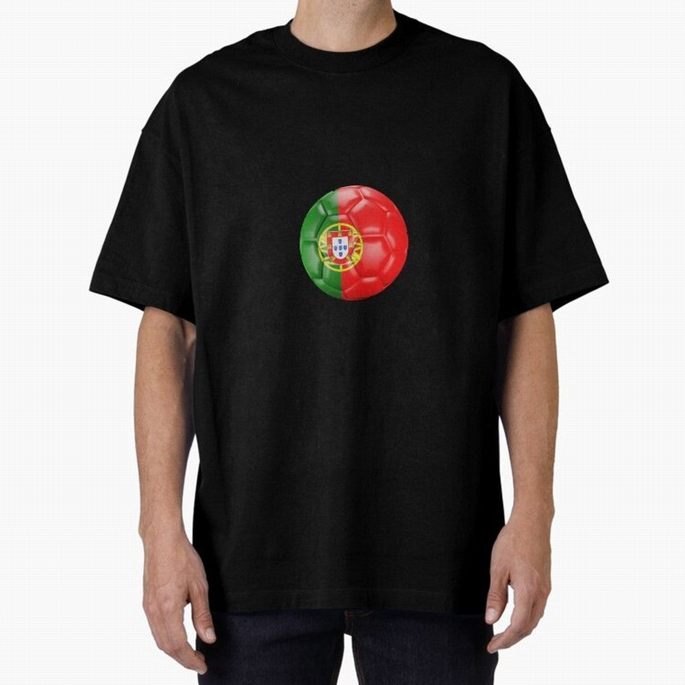 Portugal Oversized T-Shirt Enjoy Global Football Passion for FIFA World Cup 2026 USA Canada Mexico, with Messi, France, Football Passion, Legendary Performances, Festival Vibes and Supporter Community; Built for Supporters Chasing Trophy Dreams,