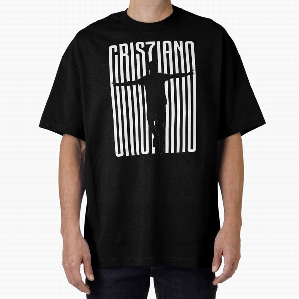 Cristiano Ronaldo Oversized T-Shirt Support Iconic Players in FIFA World Cup 2026 Spirit, Capturing Argentina, Messi, Stadium Chants, National Pride, Trophy Dreams and Unforgettable Football Memories; Ideal for Fans Who Follow Messi, Cristiano