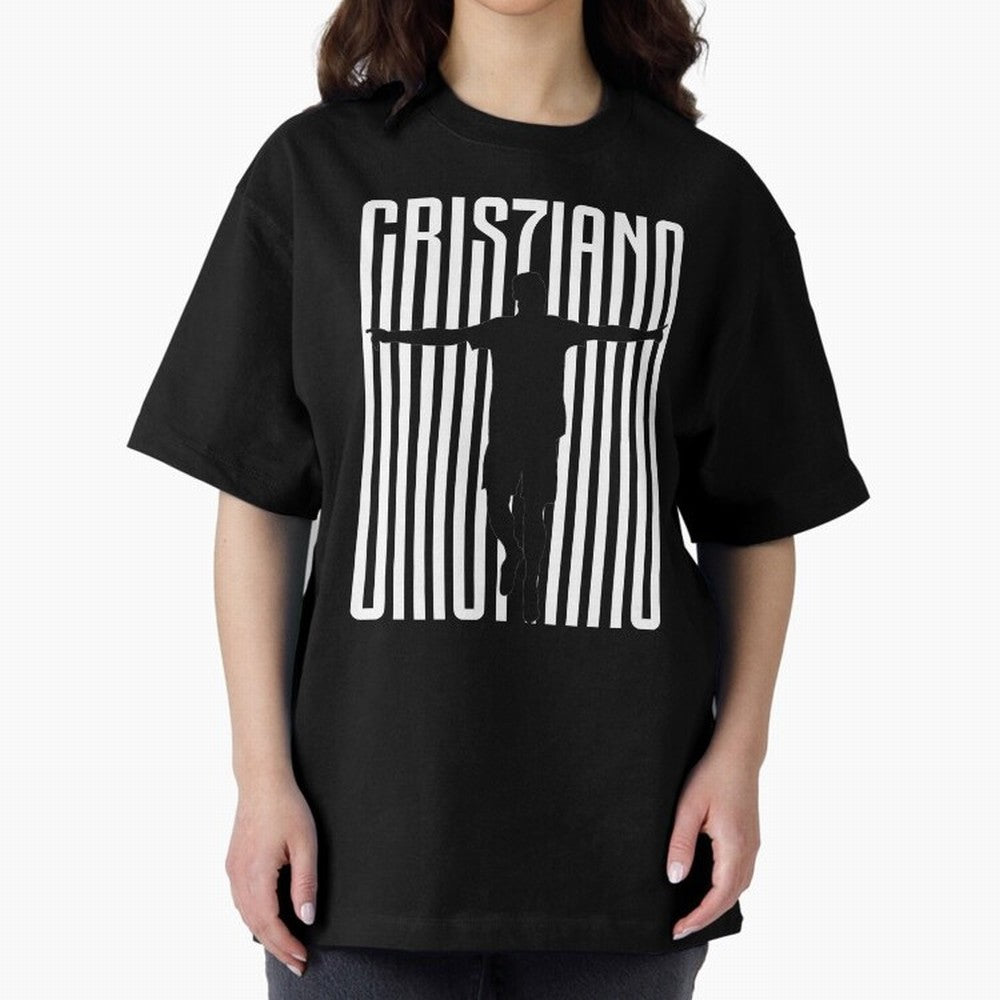 Cristiano Ronaldo Oversized T-Shirt Support Iconic Players in FIFA World Cup 2026 Spirit, Capturing Argentina, Messi, Stadium Chants, National Pride, Trophy Dreams and Unforgettable Football Memories; Ideal for Fans Who Follow Messi, Cristiano