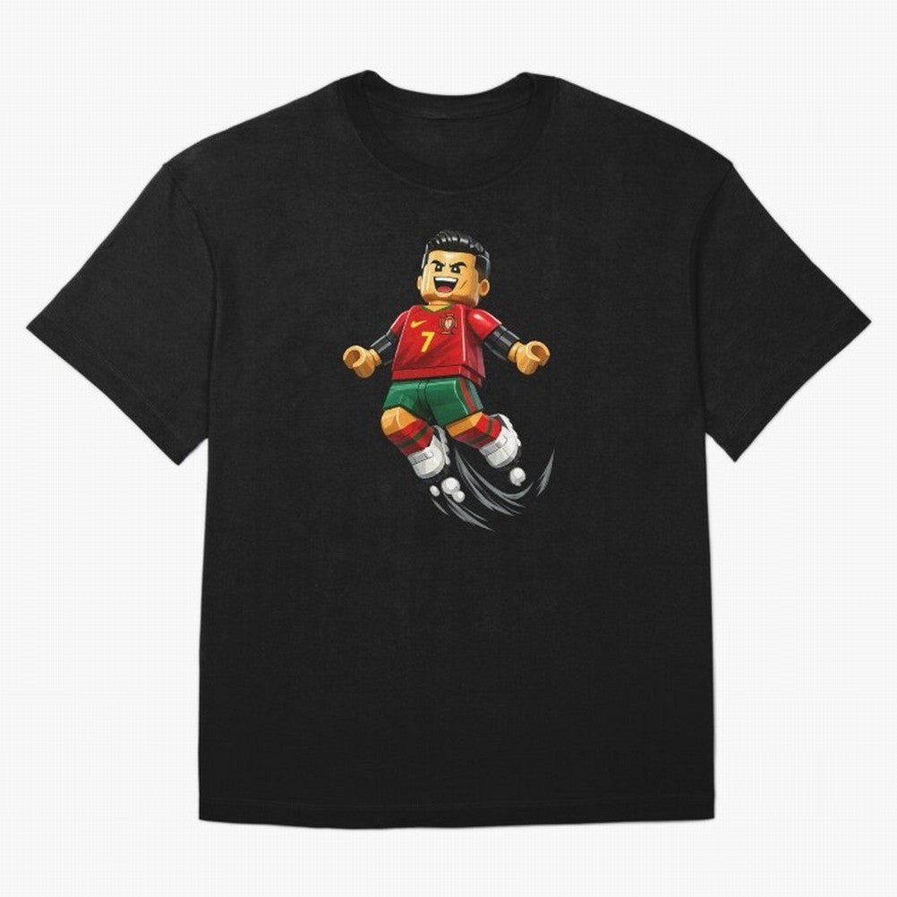 Cristiano Ronaldo. Siuuuuuu! Lego Mundial Oversized T-Shirt Celebrate Football Heritage in FIFA World Cup 2026 USA Canada Mexico Spirit, Featuring France, Neymar, Supporter Pride, Iconic Celebrations, Legendary Names and Global Match Day Energy;