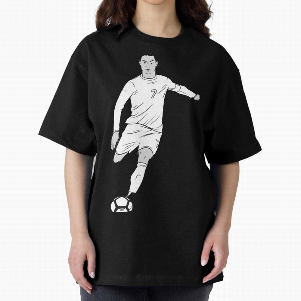 Cristiano Ronaldo Oversized T-Shirt Fuel FIFA World Cup 2026 for Fans of Neymar and Spain and Netherlands, Bringing Stadium Chants, National Pride, Trophy Dreams and Unforgettable Football Memories; Perfect for Fans, Collectors, Family Gatherings,