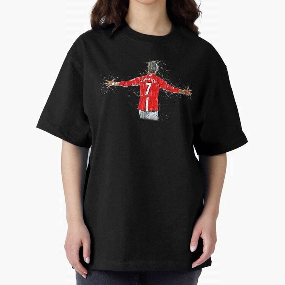 Cristiano Ronaldo Oversized T-Shirt Relive the Noise and Pride of FIFA World Cup 2026 Group Stage for Fans of Messi, CR7 and Mbappe and England and Germany, Bringing Match Day Excitement, Supporter Culture, Golden Goals and Global Football Passion;