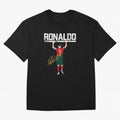 Cristiano Ronaldo Portugal Jersey -The Farewell Oversized T-Shirt Show Support during FIFA World Cup 2026 for Fans of Messi and Cristiano Ronaldo and Netherlands, Bringing Vintage Soccer Flavor, Modern Football Stars, National Flags and Final Night