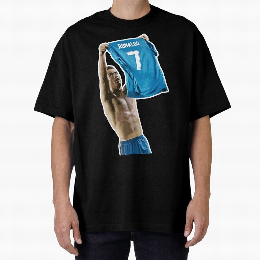 Cristiano Ronaldo Oversized T-Shirt Experience the Global Stage of FIFA World Cup 2026 USA Canada Mexico Spirit, Driven by Spain and Netherlands, Cristiano Ronaldo, Soccer Culture, Superstar Moments, National Team Dreams and Competitive Fire; Ideal