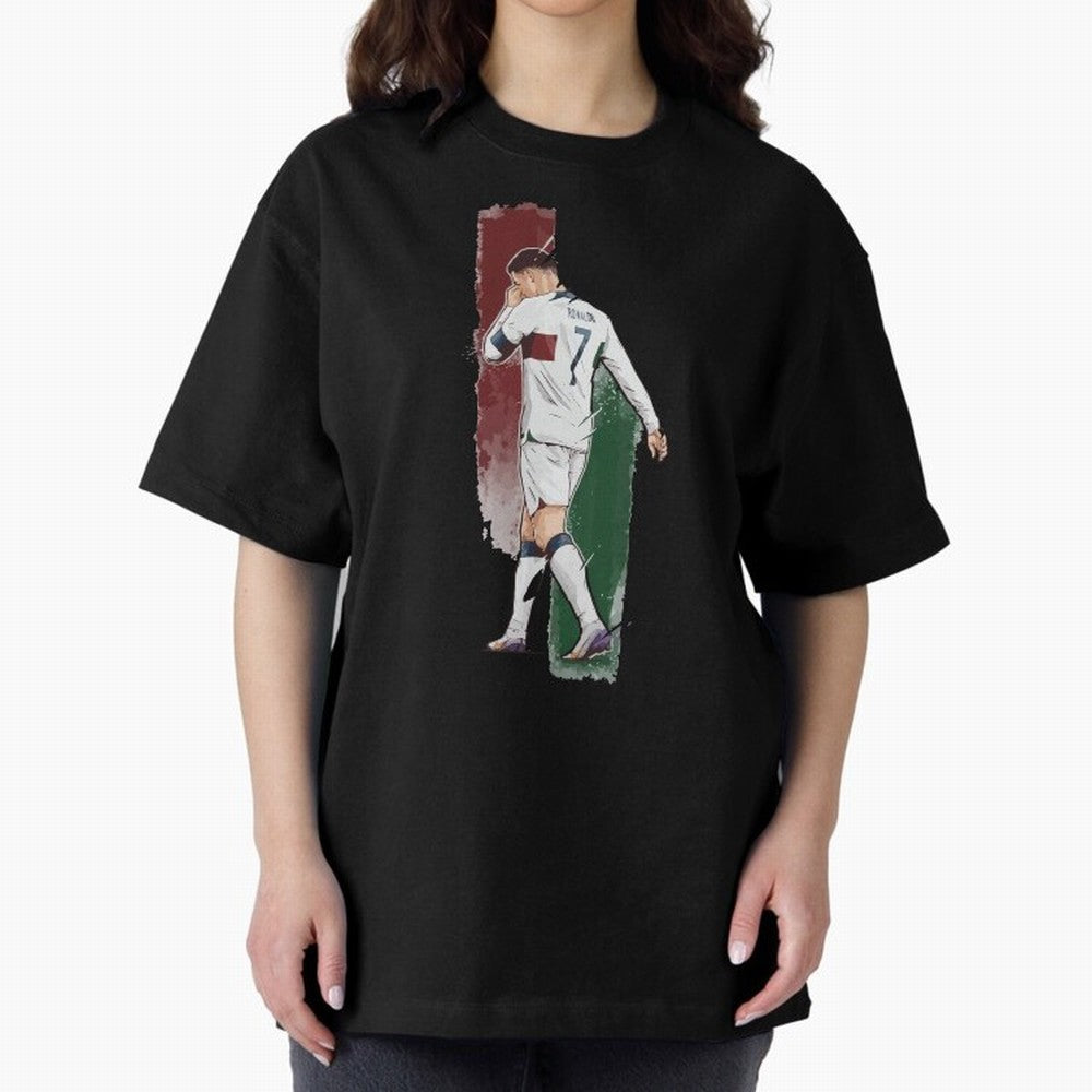 Ronaldo Crying World Cup 2022 Oversized T-Shirt Remember FIFA World Cup 2026 Connected to Mbappe and Neymar, England and Germany Energy, Stadium Memories, Football Loyalty, International Chants and Championship Tradition; Perfect for Supporters Who