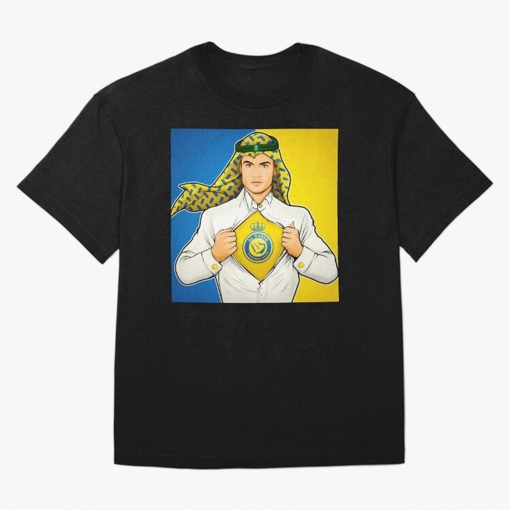 Al Nassr Cr7 Oversized T-Shirt Make Your Look Match FIFA World Cup 2026 for Fans of Neymar, Haaland and Cristiano Ronaldo and England, Bringing Goal Celebration Energy, Supporter Heritage, Football Icons and Worldwide Tournament Joy; Perfect for