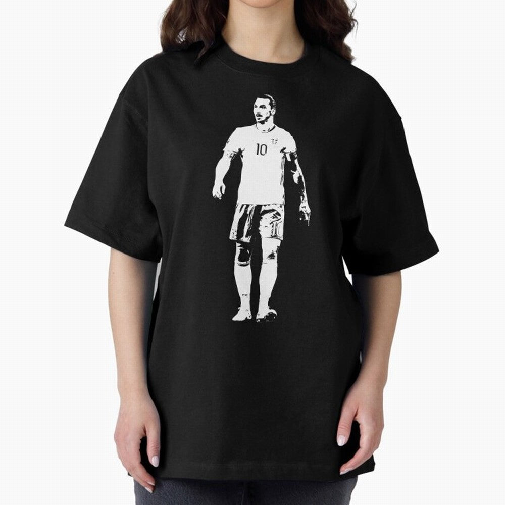 Zlatan-Ibra Oversized T-Shirt Carry FIFA World Cup 2026 Group Stage Highlighting Cristiano Ronaldo, Haaland and CR7, England, France and Netherlands Energy, Retro Football Energy, Iconic Rivalries, Trophy Chase Drama and Stadium Atmosphere; Made