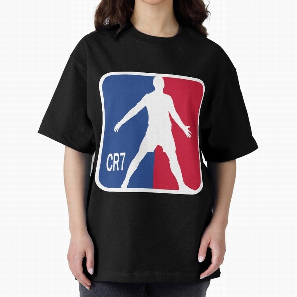 Cristiano Ronaldo 1 Oversized T-Shirt Bring Match Day Fire to Global Football Passion for FIFA World Cup 2026 Group Stage, Celebrating CR7, Argentina and Brazil, Supporter Pride, Iconic Celebrations, Legendary Names and Global Match Day Energy;