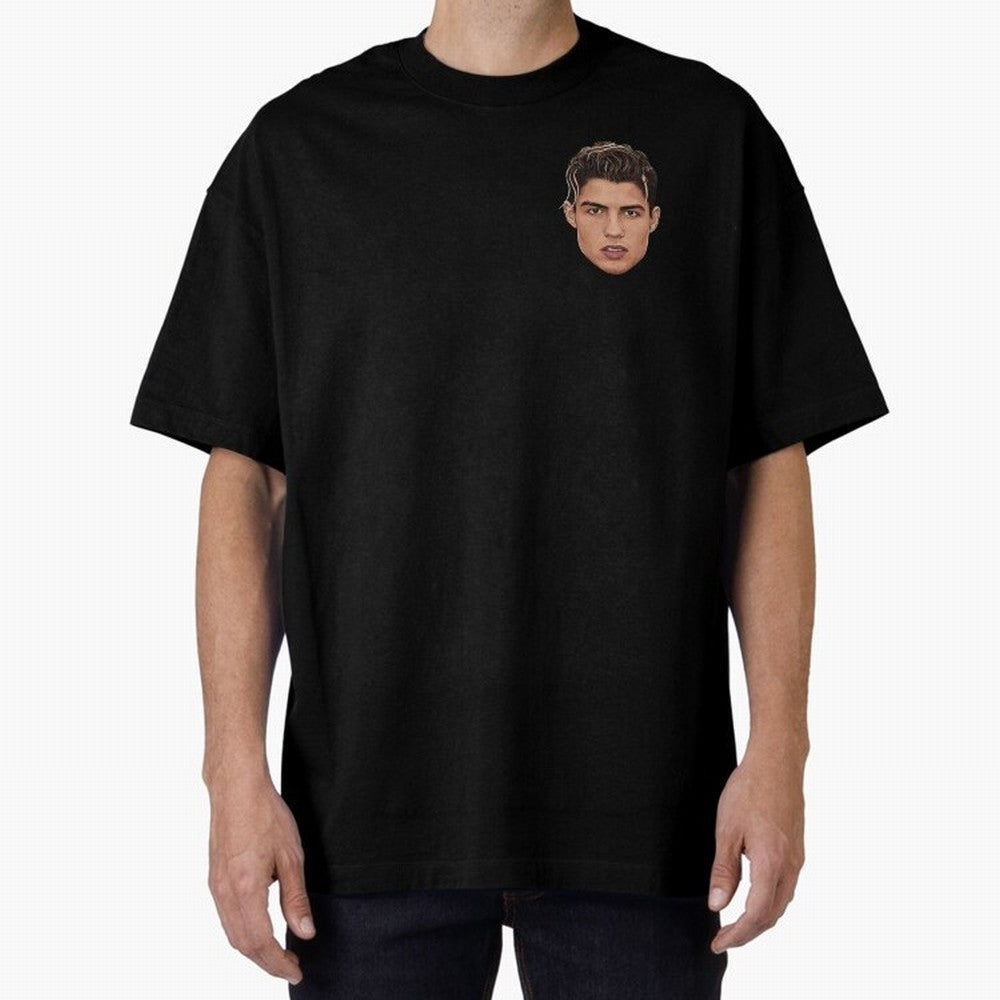Cristiano Oversized T-Shirt Keep the Match Day Mood of FIFA World Cup 2026 Spirit, Filled with Portugal, Spain and Germany, Cristiano Ronaldo, Haaland and CR7, Game Day Rituals, Football Legends, Country Pride and the Road to the Final; Perfect for