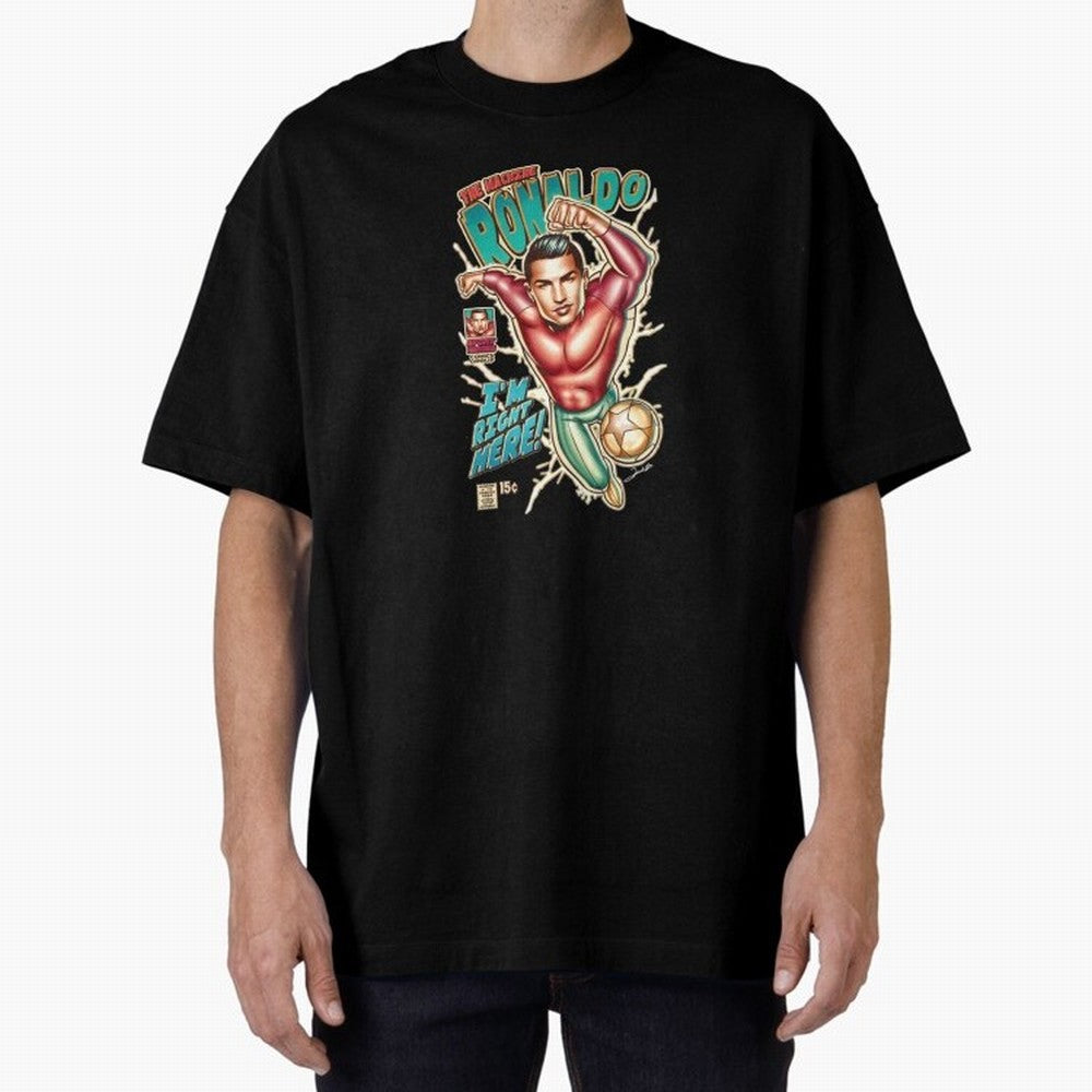 The Machine Ronaldo Oversized T-Shirt Celebrate Soccer Greatness during FIFA World Cup 2026 Group Stage Inspired by Cristiano Ronaldo, England, France and Netherlands Energy, Soccer Culture, Superstar Moments, National Team Dreams and Competitive