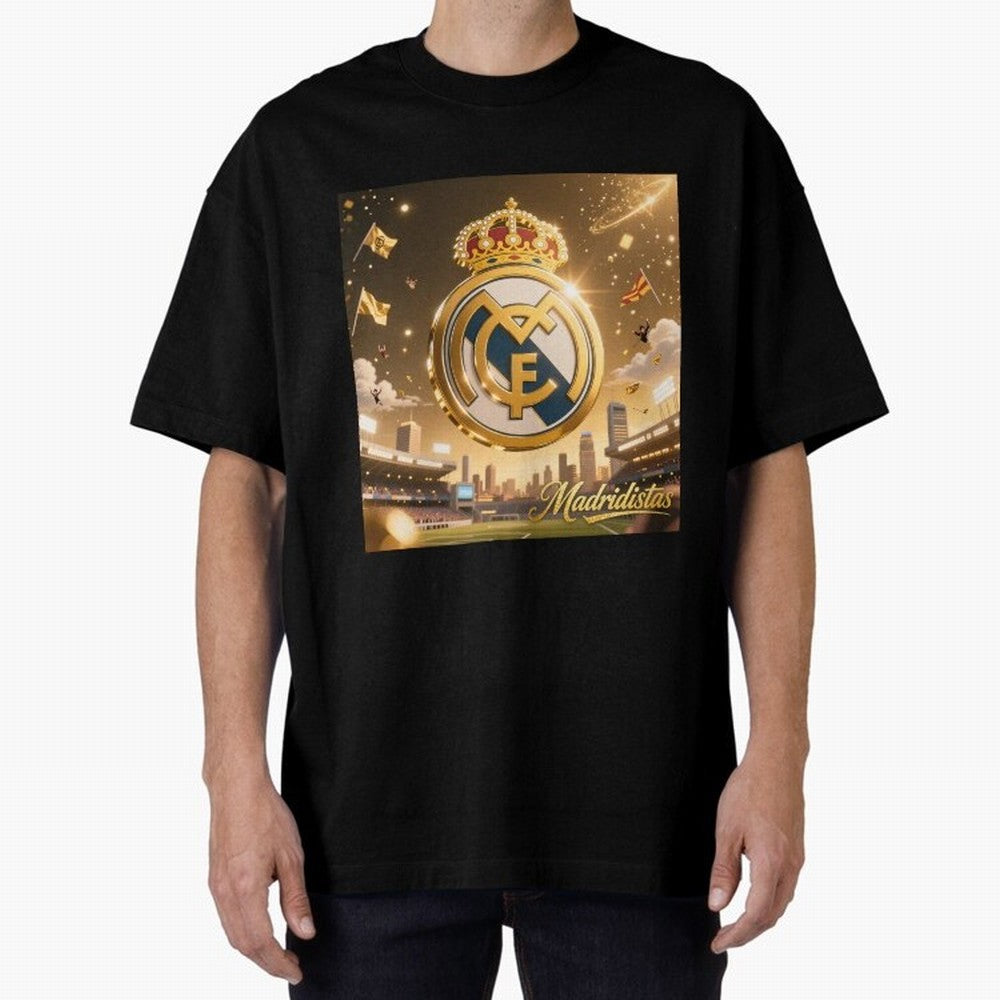 Madridistas Oversized T-Shirt Treasure FIFA World Cup 2026 Group Stage for Fans of Cristiano Ronaldo and Portugal, Spain and Germany, Bringing Sports Nostalgia, International Competition, Famous Players and Unforgettable Victories; Made for