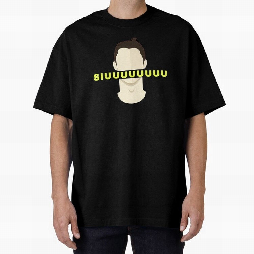 CR7 siuuu funny Oversized T-Shirt Live the Energy of Match Day Hype around FIFA World Cup 2026, Haaland and Mbappe, Portugal, Tournament Hype, Historic Matchups, Family Viewing Parties and Global Sports Pride; Perfect for People Who Love Argentina,