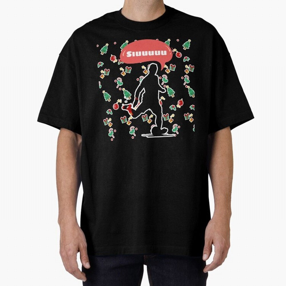 Christmas siuuu CR7 goal Oversized T-Shirt Bring Bold Fan Energy to the FIFA World Cup 2026 Journey through Messi, CR7 and Mbappe Highlights, France Pride, Football History, Final Match Energy, Crowd Noise and Once in a Lifetime Moments; Ideal for