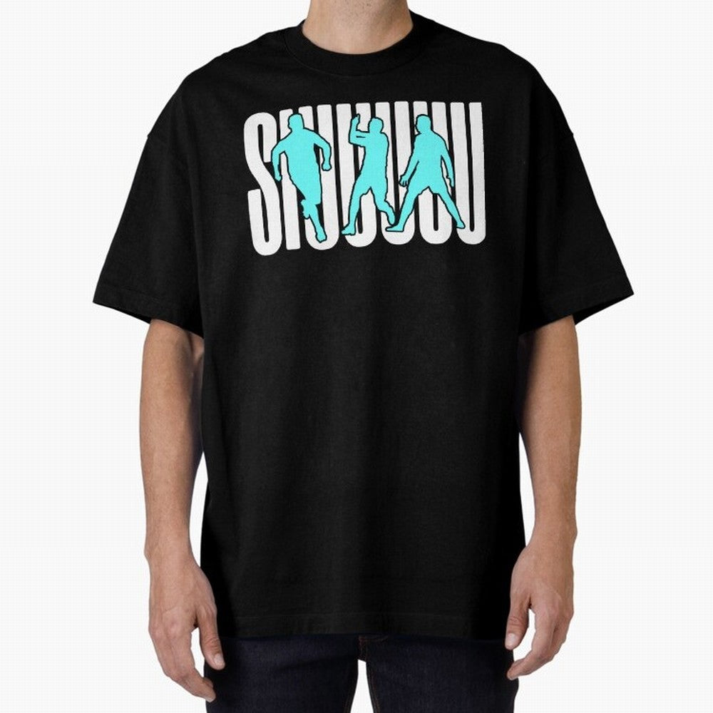 Siuuu Cristiano ronaldo suiii goal Oversized T-Shirt Make Game Day About Global Football Passion for FIFA World Cup 2026 USA Canada Mexico, Celebrating Neymar, England, France and Netherlands, Champion Mindset, Group Stage Buzz, Knockout Tension