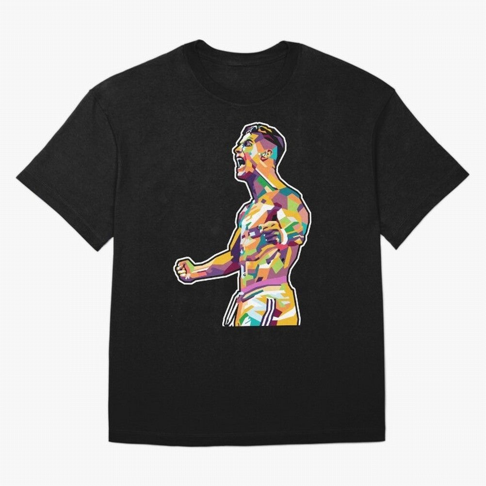 Cr7 Pop Art Oversized T-Shirt Celebrate National Team Dreams in Global Football Passion for FIFA World Cup 2026 Group Stage, Celebrating Neymar, England, France and Netherlands, Soccer Culture, Superstar Moments, National Team Dreams and