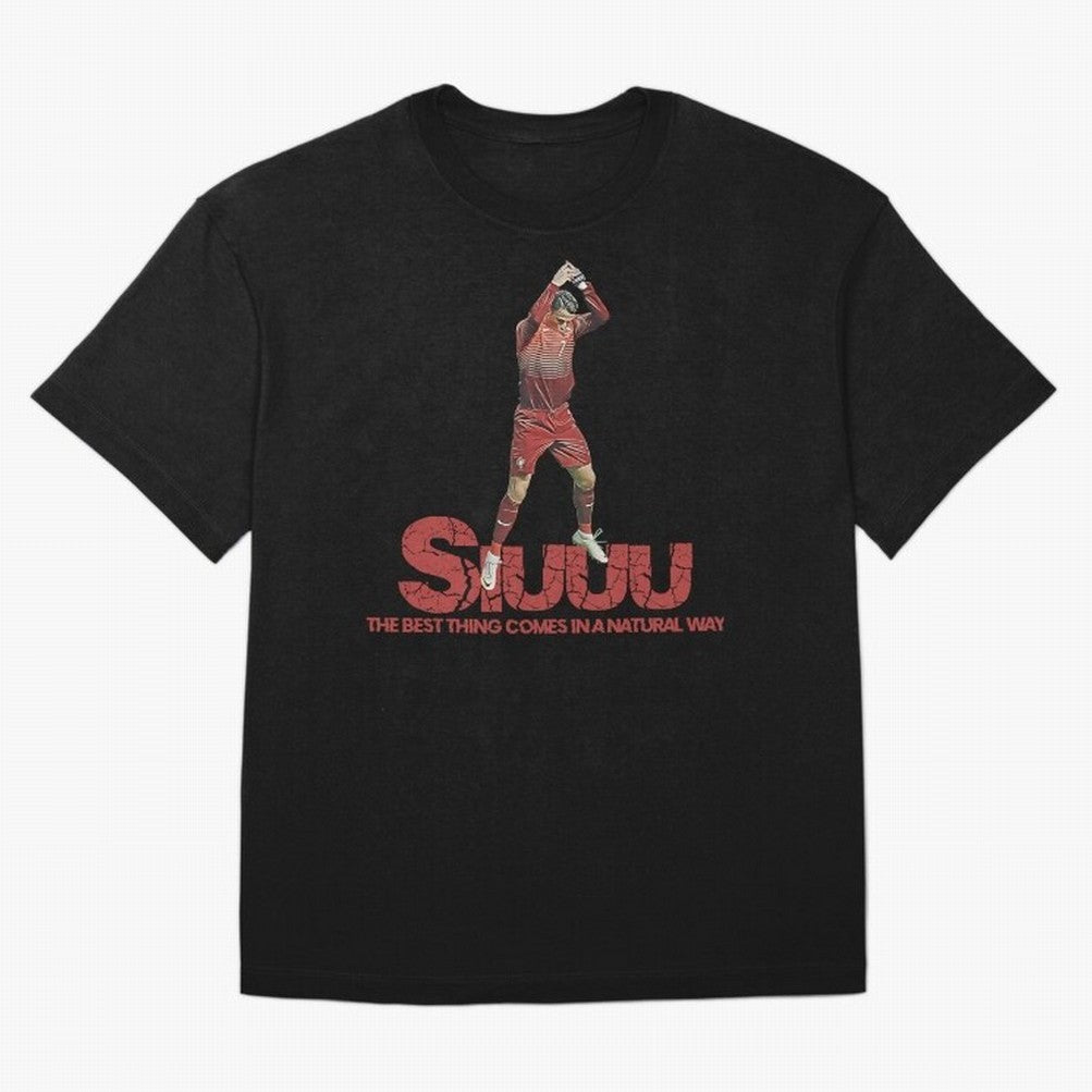 Cr7 Ronaldo Siuuu Oversized T-Shirt Celebrate Soccer Greatness during Match Day Hype around FIFA World Cup 2026, CR7 and Messi, Portugal, Spain and Germany, Vintage Soccer Flavor, Modern Football Stars, National Flags and Final Night Emotion; Made