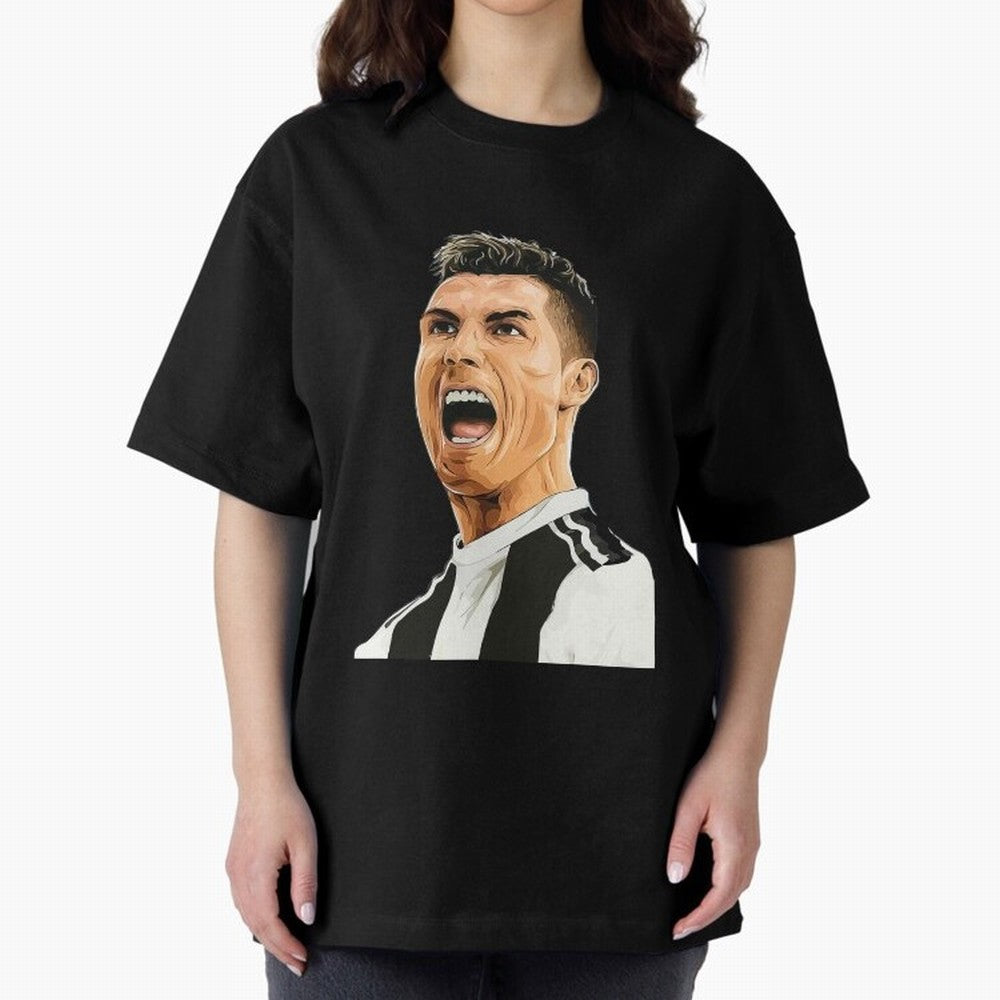 Cristiano Ronaldo Cristiano Ronaldo CR7 Oversized T-Shirt Back Your Heroes with FIFA World Cup 2026 USA Canada Mexico for Fans of CR7 and Messi and Spain and Netherlands, Bringing Tournament Hype, Historic Matchups, Family Viewing Parties and