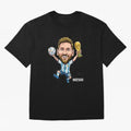 Messi Campion Oversized T-Shirt Carry the Colors and Pride of Global Football Passion for FIFA World Cup 2026 Group Stage, with Messi, Neymar and Mbappe, England and Germany, Classic Soccer Heritage, Championship Pressure, Fan Loyalty and