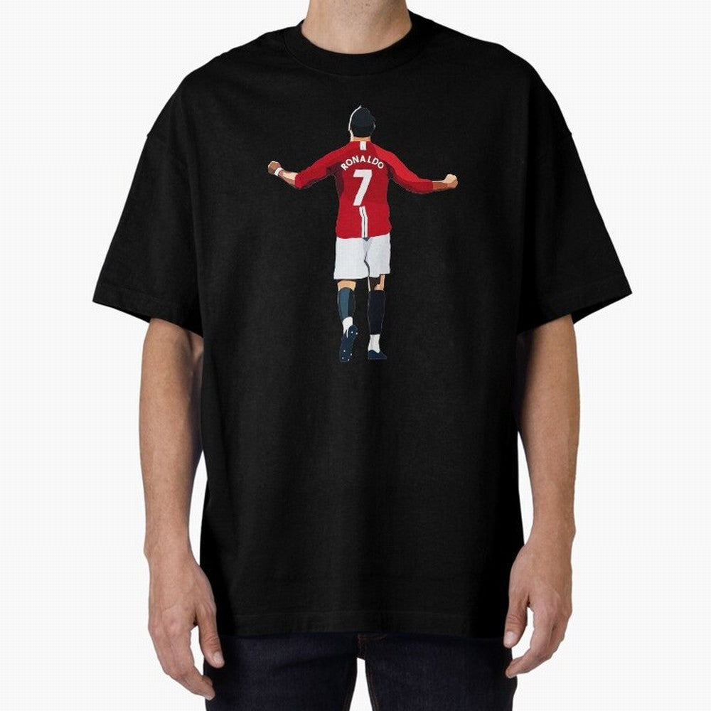 Cristiano Ronaldo Oversized T-Shirt Bring Global Tournament Vibes to Global Football Passion for FIFA World Cup 2026, Inspired by Messi and Cristiano Ronaldo, Brazil, Worldwide Fan Energy, Dramatic Goals, Stadium Lights and Championship