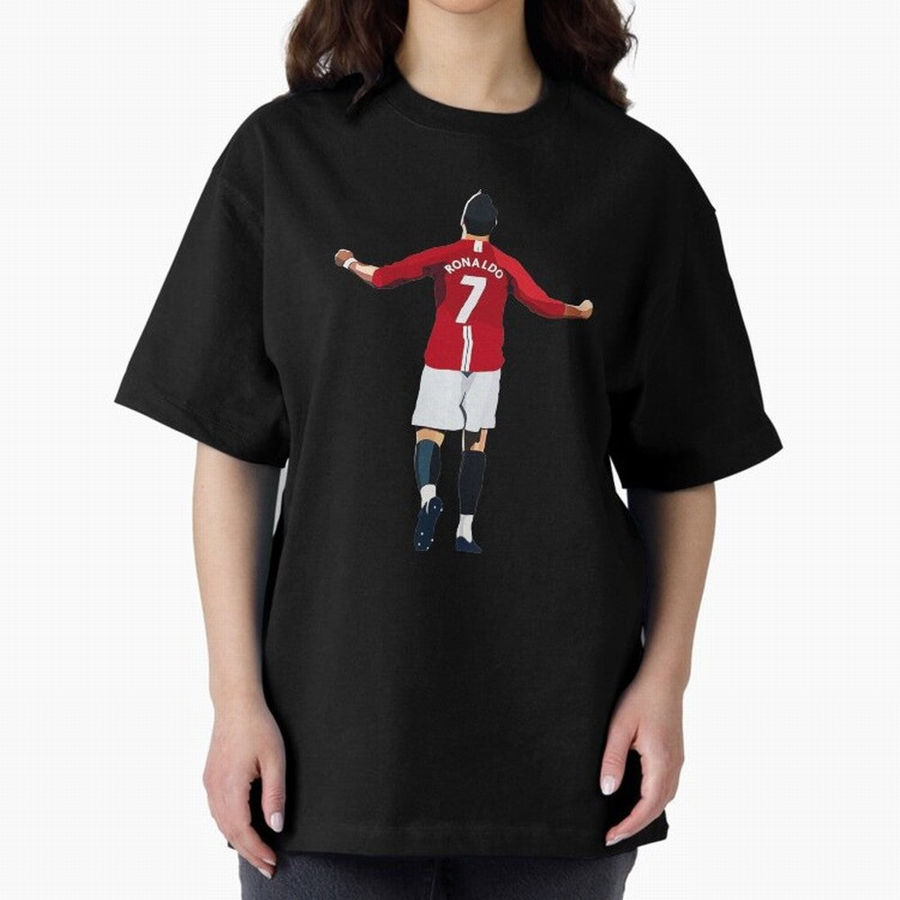 Cristiano Ronaldo Oversized T-Shirt Bring Global Tournament Vibes to Global Football Passion for FIFA World Cup 2026, Inspired by Messi and Cristiano Ronaldo, Brazil, Worldwide Fan Energy, Dramatic Goals, Stadium Lights and Championship