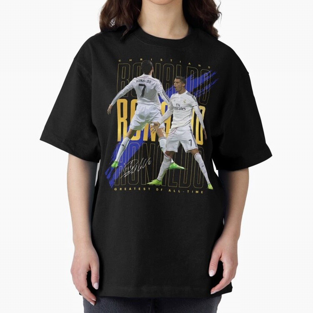 Cristiano Ronaldo Suuiii! Greatest Of All Time Oversized T-Shirt Discover FIFA World Cup 2026 Group Stage Celebrating CR7, Spain Energy, Champion Mindset, Group Stage Buzz, Knockout Tension and Passionate Fan Culture; Ideal for Fans Who Follow