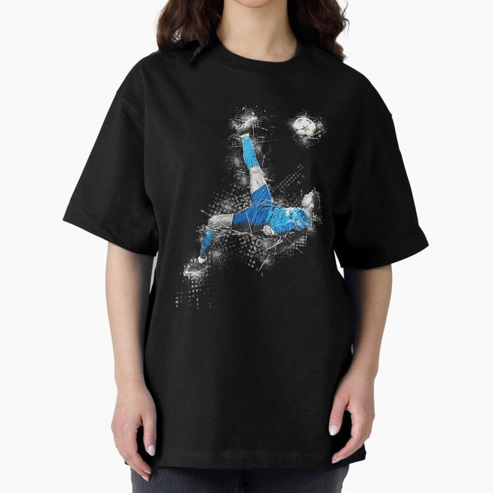 Cristiano Ronaldo Oversized T-Shirt Remember Iconic Moments from FIFA World Cup 2026 with Mbappe, Netherlands Energy, Worldwide Fan Energy, Dramatic Goals, Stadium Lights and Championship Celebrations; Great for Supporters Who Love Legendary