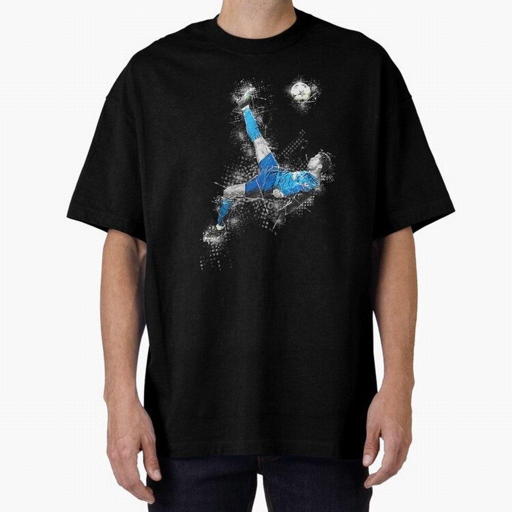 Cristiano Ronaldo Oversized T-Shirt Remember Iconic Moments from FIFA World Cup 2026 with Mbappe, Netherlands Energy, Worldwide Fan Energy, Dramatic Goals, Stadium Lights and Championship Celebrations; Great for Supporters Who Love Legendary