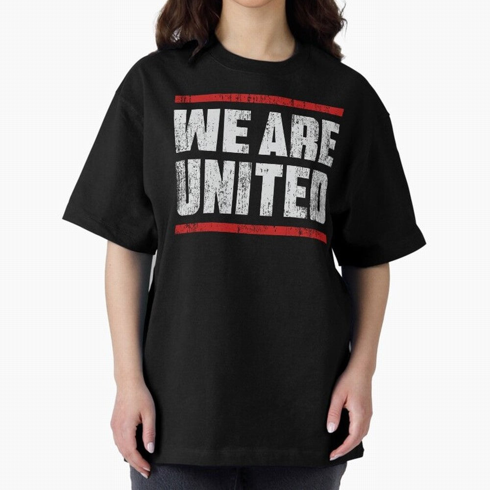 We Are United Oversized T-Shirt Follow the Final Road of FIFA World Cup 2026 USA Canada Mexico Spirit, Centered on Germany, Cristiano Ronaldo, Haaland and CR7, Game Day Rituals, Football Legends, Country Pride and the Road to the Final; Ideal for