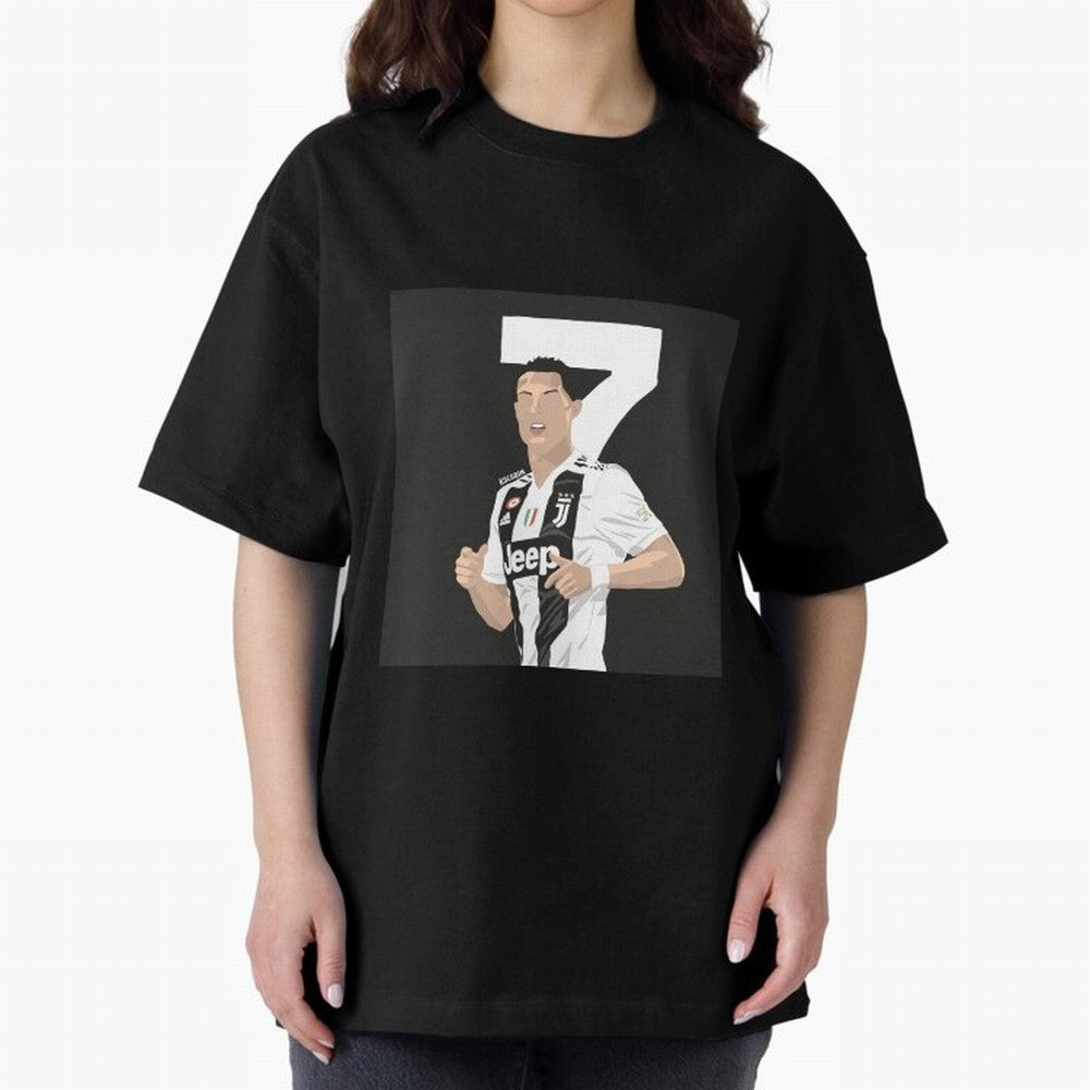 Cristiano Ronaldo Oversized T-Shirt Celebrate Global Passion for Global Football Passion for FIFA World Cup 2026 Group Stage, Built around Neymar, Haaland and Cristiano Ronaldo, France, Match Day Excitement, Supporter Culture, Golden Goals and