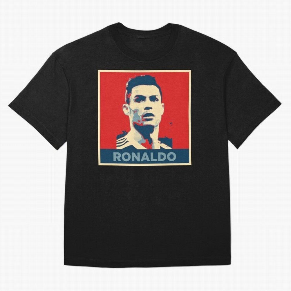 Cristiano Ronaldo Obama Style Oversized T-Shirt Represent the Passion of Global Football Passion for FIFA World Cup 2026 USA Canada Mexico, Connected to Messi, Neymar and Mbappe, Spain and Netherlands, Stadium Chants, National Pride, Trophy Dreams