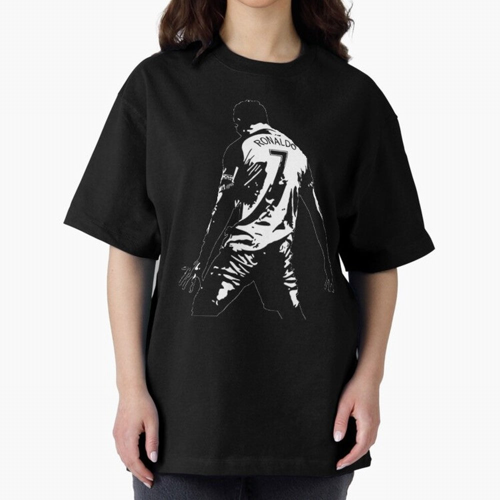 CRISTIANO RONALDO Oversized T-Shirt Cheer for the FIFA World Cup 2026 Group Stage Journey through Haaland and Mbappe Highlights, England Pride, Global Supporter Spirit, Legendary Goals, National Colors and Tournament Celebration; Perfect for Fans,