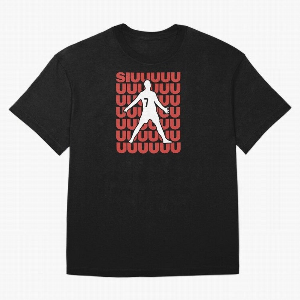 SIUUUUUU! Ronaldo Oversized T-Shirt Stand with FIFA World Cup 2026 Spirit, Driven by Germany, Messi, Retro Football Energy, Iconic Rivalries, Trophy Chase Drama and Stadium Atmosphere; Ideal for Fans Who Follow Messi, Cristiano Ronaldo, CR7,