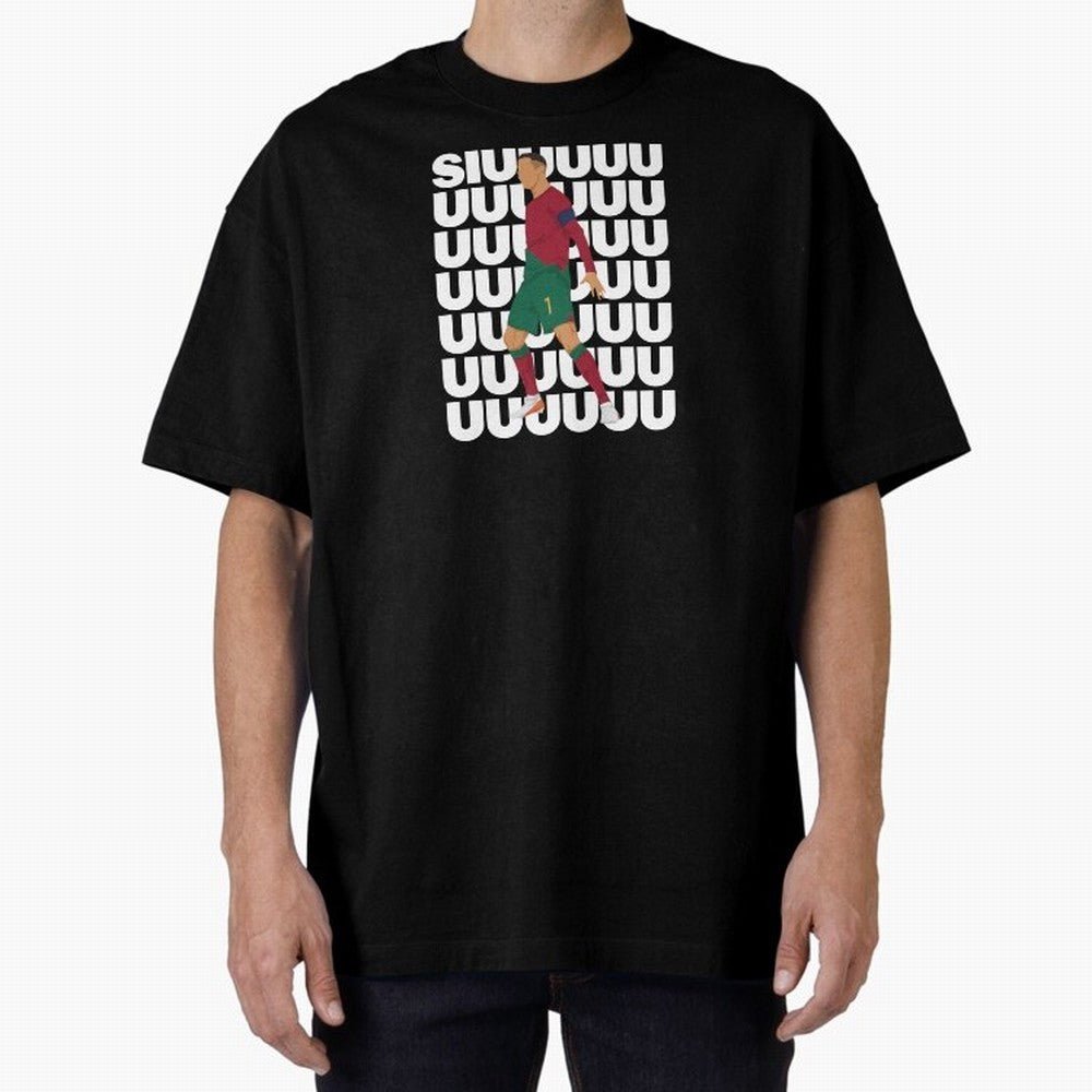SIUUUUUU! Ronaldo Oversized T-Shirt Turn Every Weekend Toward FIFA World Cup 2026 USA Canada Mexico Connected to Haaland and Mbappe, Brazil, Portugal and Argentina Energy, Sports Nostalgia, International Competition, Famous Players and