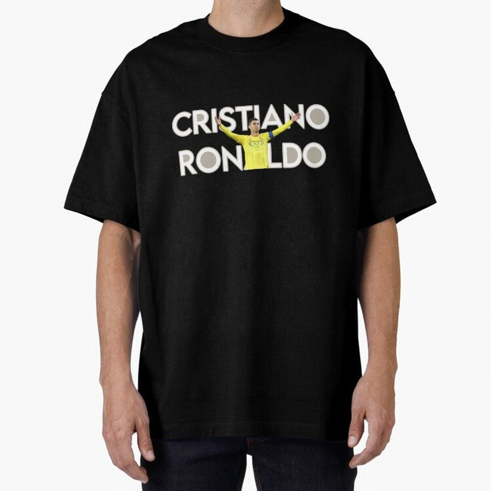 Cristiano Ronaldo Oversized T-Shirt Celebrate Fan Culture around FIFA World Cup 2026 Group Stage Connected to Mbappe, France and Portugal Energy, Global Supporter Spirit, Legendary Goals, National Colors and Tournament Celebration; Perfect for